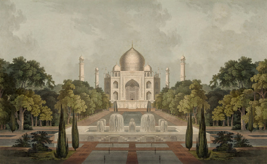 Palace Garden, Green Mural Wallpaper