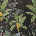 Banana Tree Jungle, Black Mural Wallpaper - pure wallpaper artwork