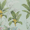 Banana Tree Jungle, Light Blue Mural Wallpaper - pure wallpaper artwork