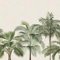 Retro Jungle, Green Mural Wallpaper - pure wallpaper artwork