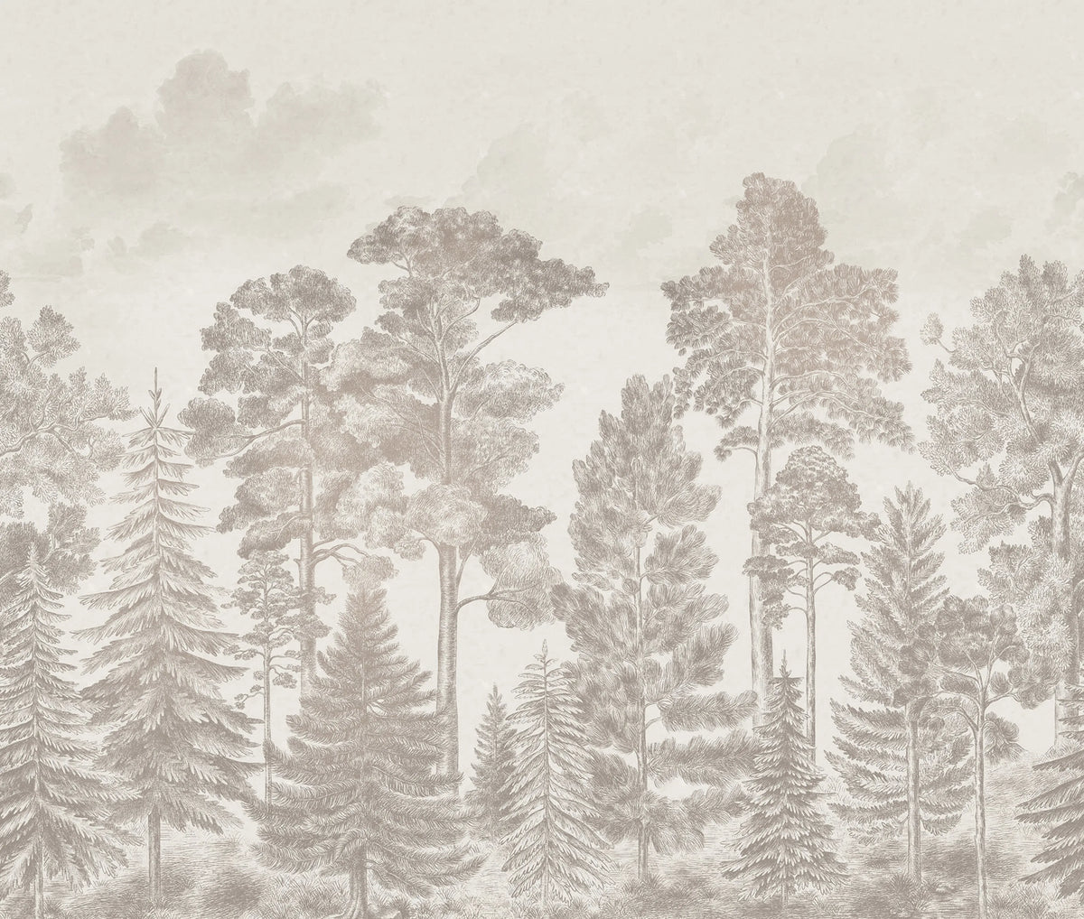 Scandinavian Bellewood, Vintage Mural Wallpaper - pure wallpaper artwork