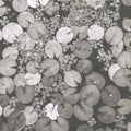 Mystic Water Lilies, Black & White Mural Wallpaper - pure wallpaper artwork
