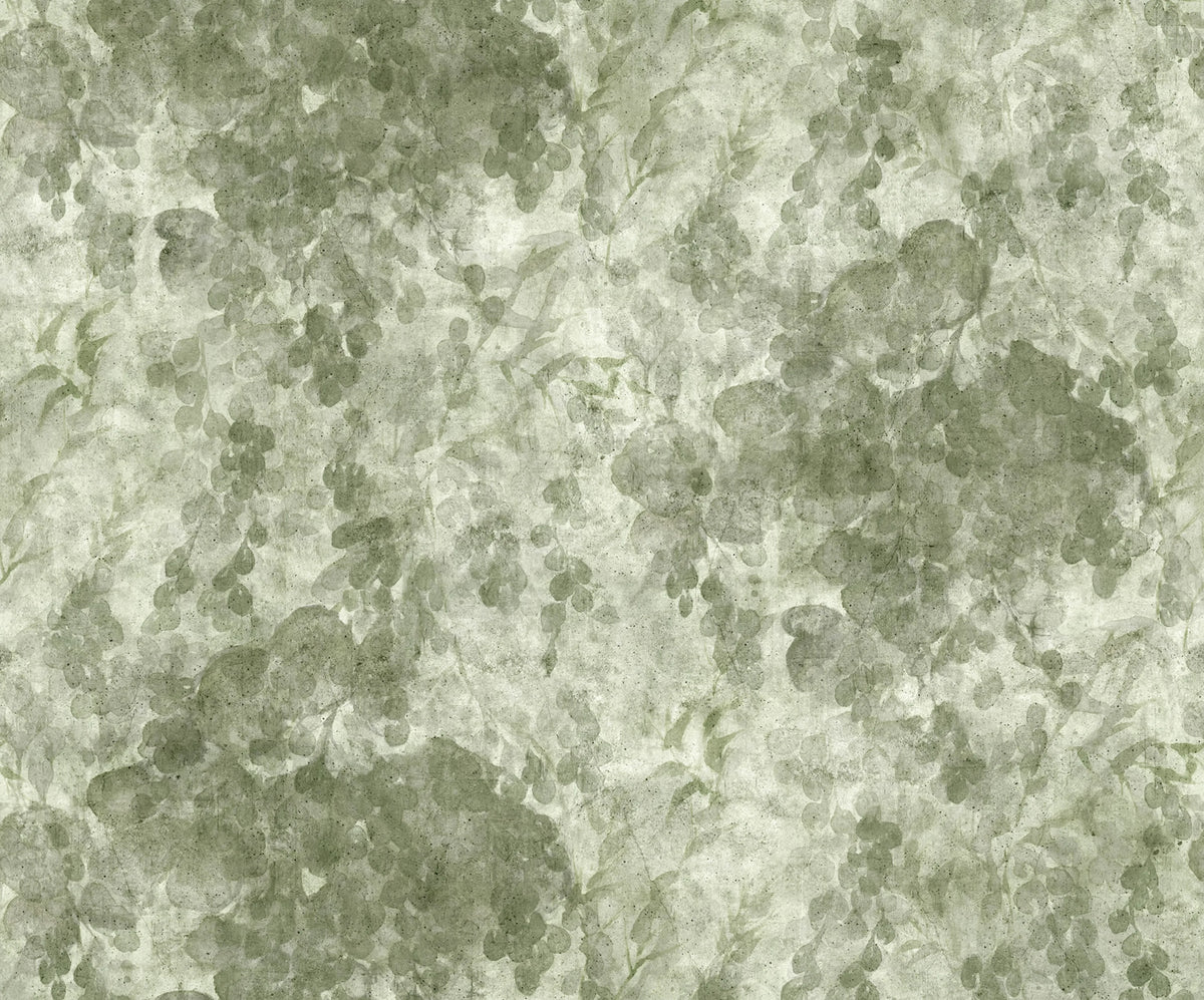 Grapevine Silhouette, Green Mural Wallpaper - pure wallpaper artwork