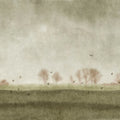 Scandinavian Landscape, Green Mural Wallpaper - pure wallpaper artwork