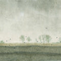 Scandinavian Landscape, Light Green Mural Wallpaper - pure wallpaper artwork