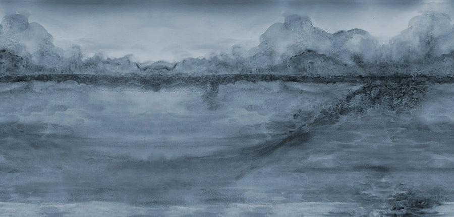 Crystal Water, Blue Mural Wallpaper