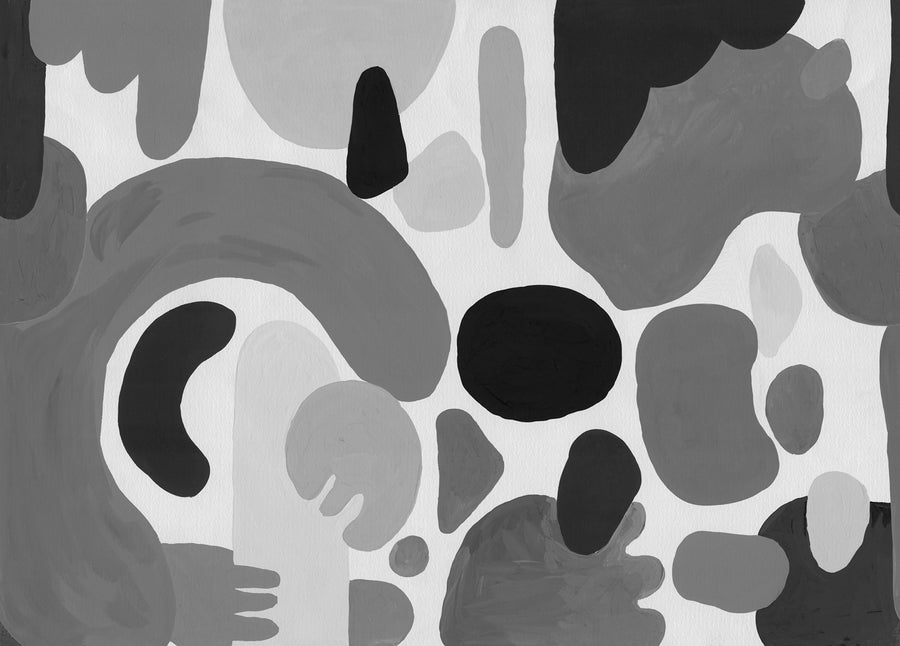 Color Clicks, Gray Mural Wallpaper