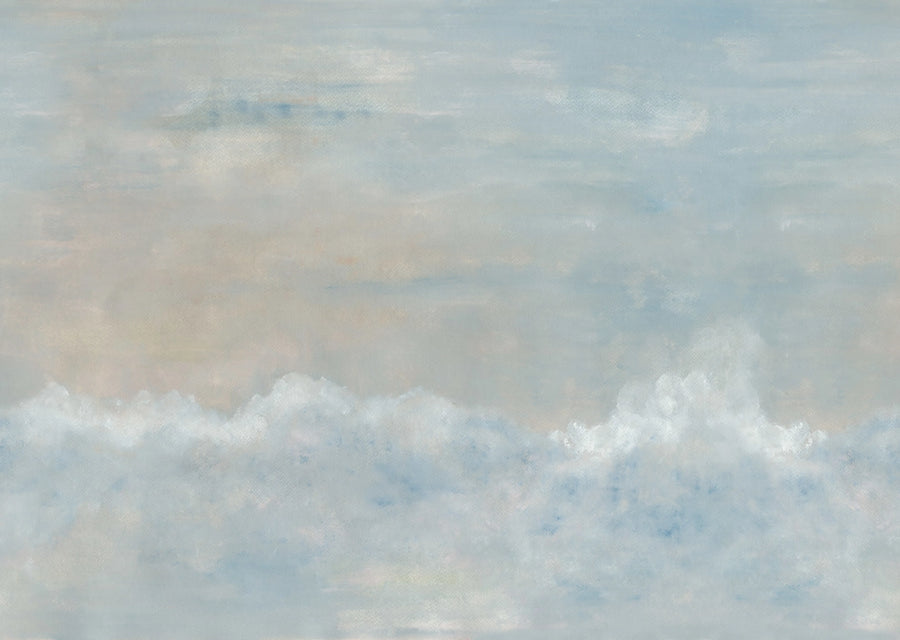 Heavenly Clouds, Blue Mural Wallpaper