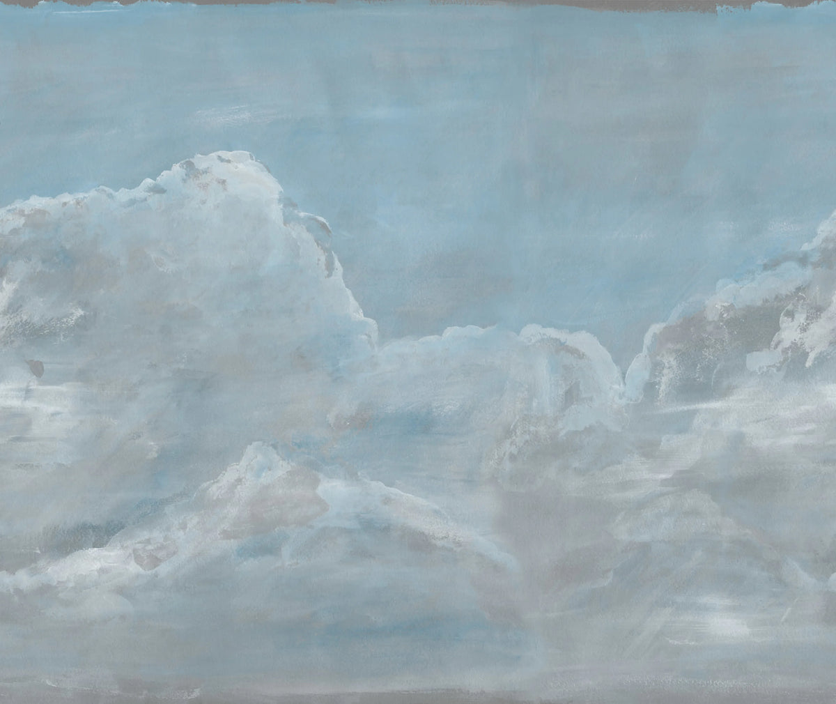 Up in the Clouds, Blue Mural Wallpaper - pure wallpaper artwork