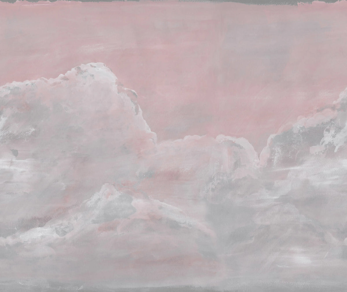 Up in the Clouds, Pink Mural Wallpaper - pure wallpaper artwork