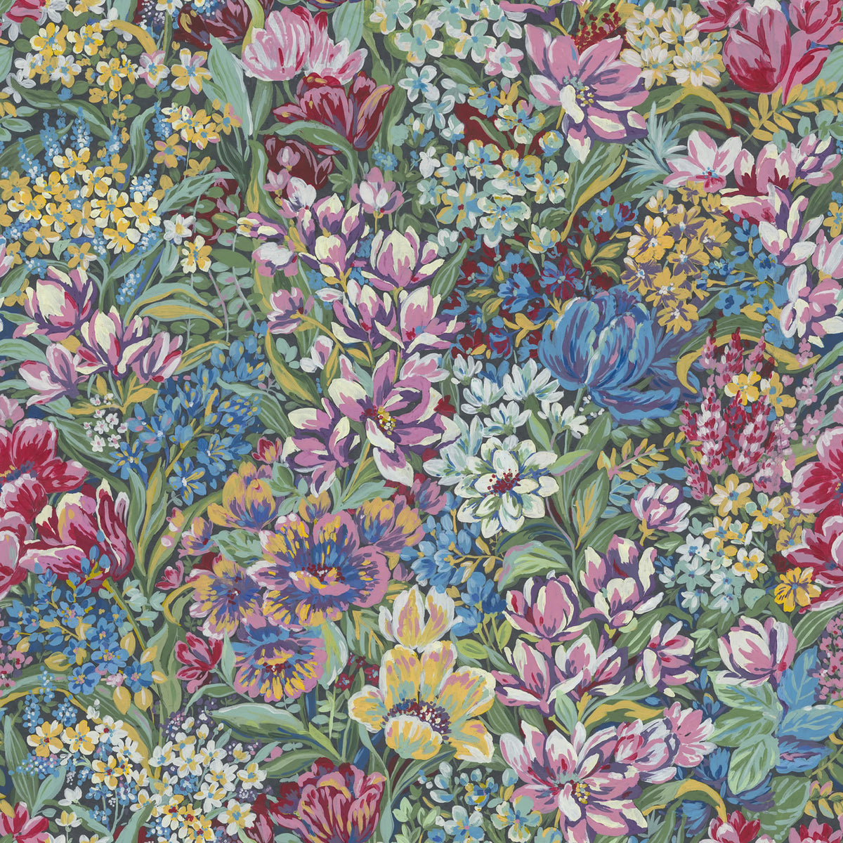 Floral Garden, Summer Mural Wallpaper - pure wallpaper artwork
