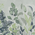 Happy Plants, Green Mural Wallpaper - pure wallpaper artwork