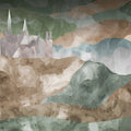 Cliff Castle, Pastel Mural Wallpaper - pure wallpaper artwork
