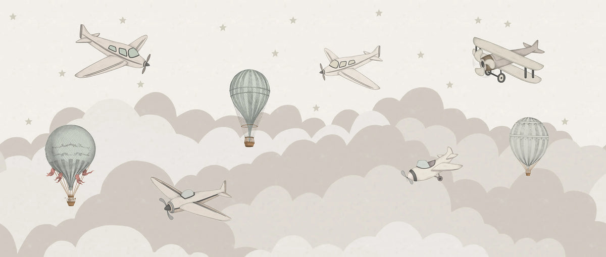 Fly Away, Pastel Mural Wallpaper - pure wallpaper artwork