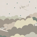 Fly Away, Beige Mural Wallpaper - pure wallpaper artwork