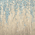 Draped Blossoms, Blue Mural Wallpaper - pure wallpaper artwork