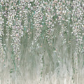Draped Blossoms, Green Mural Wallpaper - pure wallpaper artwork