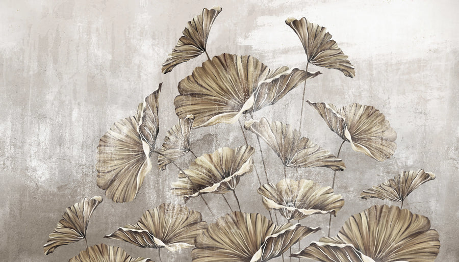Flower Petals, Vintage Mural Wallpaper