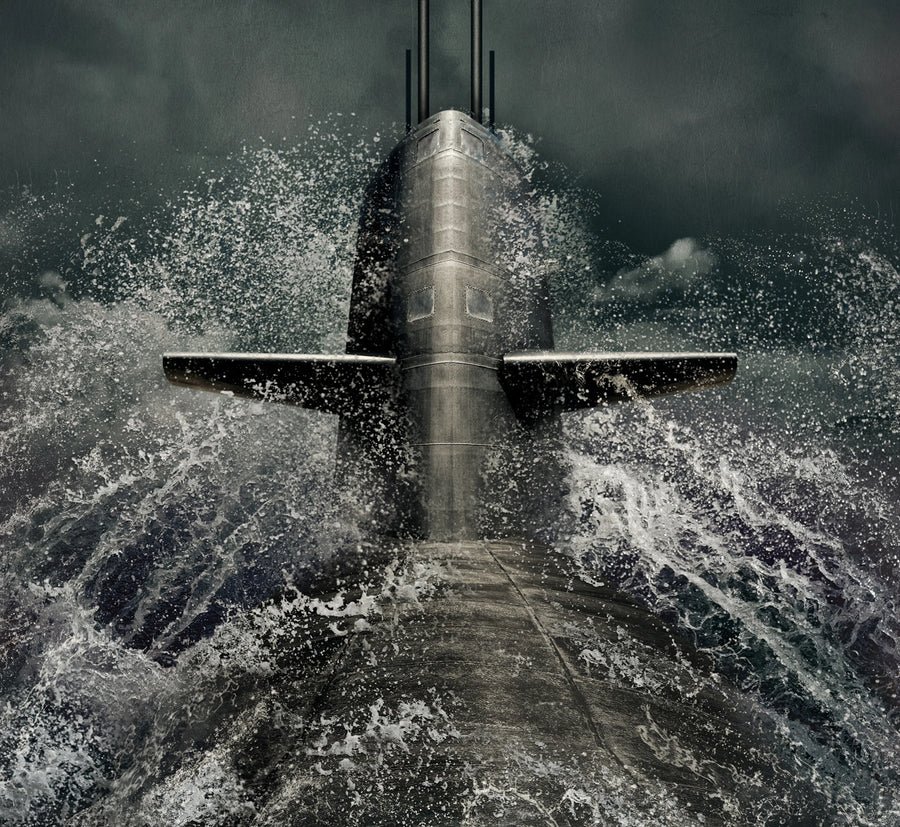 Submarine Mural Wallpaper