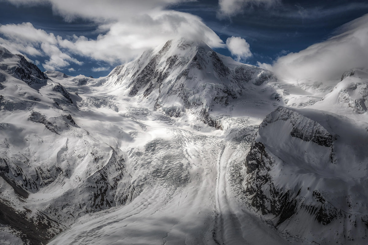 Cloudy Mountains Mural Wallpaper - pure wallpaper artwork