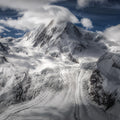Cloudy Mountains Mural Wallpaper - pure wallpaper artwork