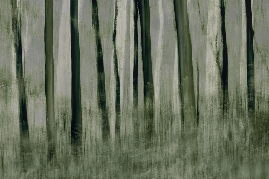 Painted Trees Mural Wallpaper
