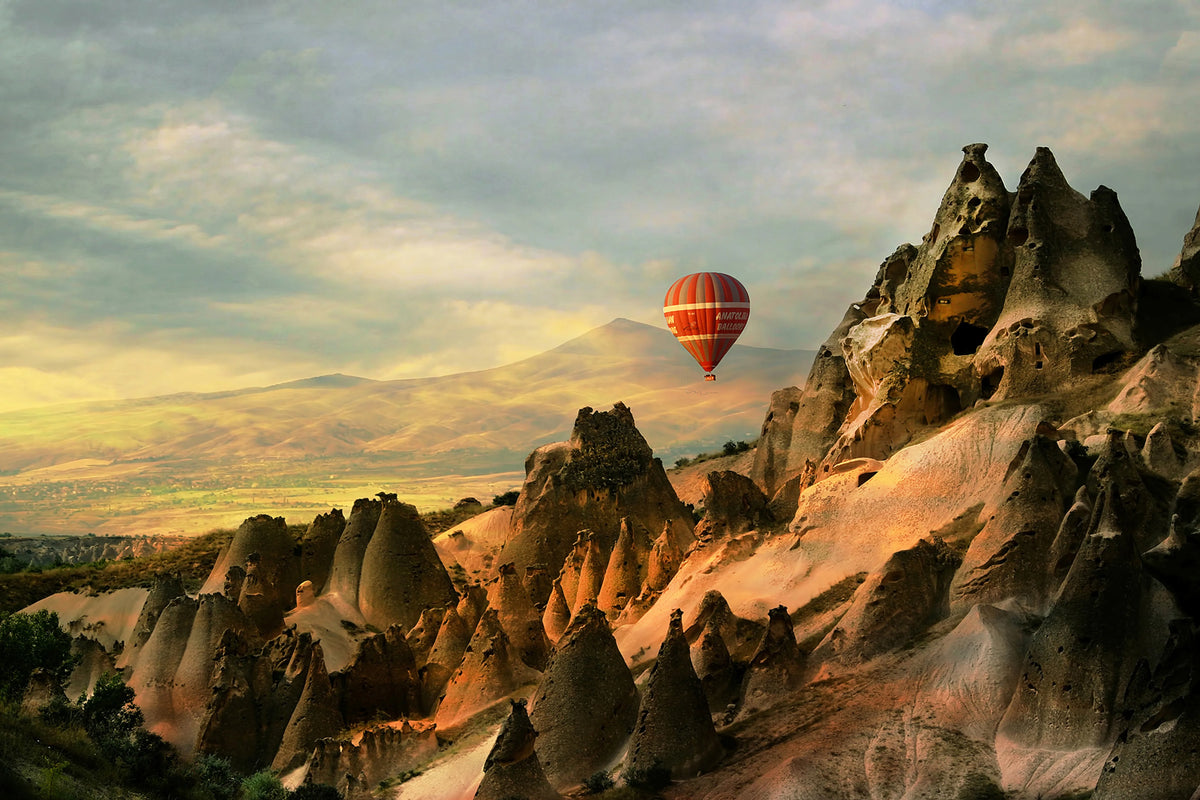 Air Balloon Mural Wallpaper - pure wallpaper artwork