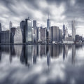 Steelblue City Mural Wallpaper - pure wallpaper artwork