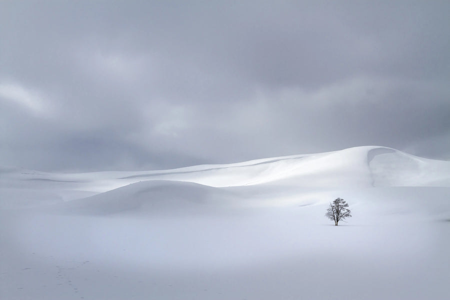 Snowy Hills Mural Wallpaper