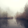 Autumn Pond Mural Wallpaper - pure wallpaper artwork