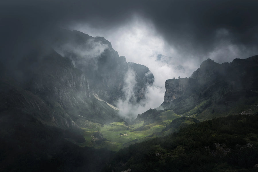 Foggy Valley Mural Wallpaper