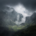 Foggy Valley Mural Wallpaper - pure wallpaper artwork