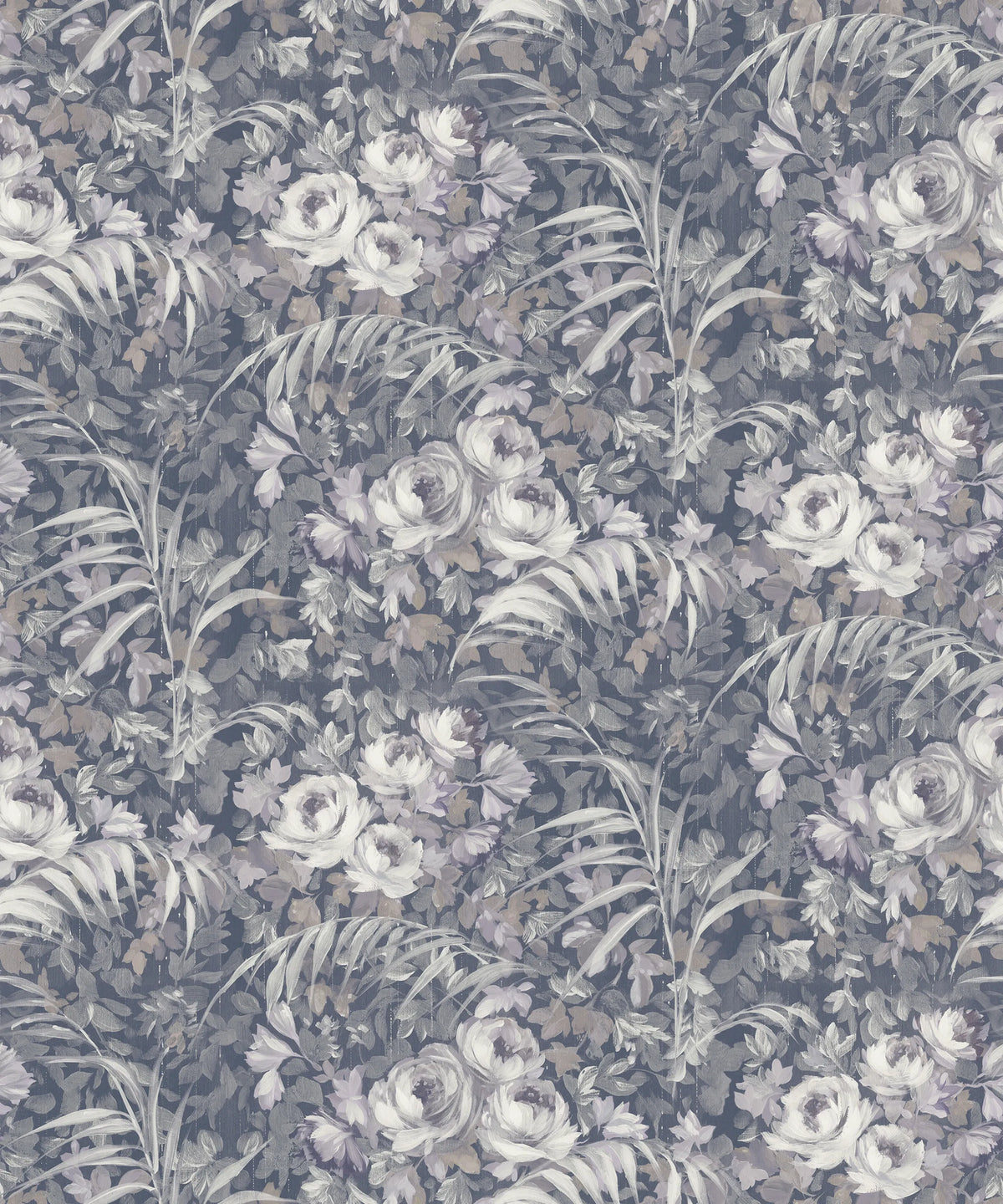 Dazzling Foliage, Blue Mural Wallpaper - pure wallpaper artwork