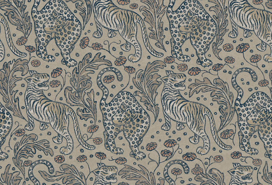 Year Of The Tiger, Sand Mural Wallpaper