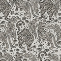 Year Of The Tiger, Graphite Mural Wallpaper - pure wallpaper artwork