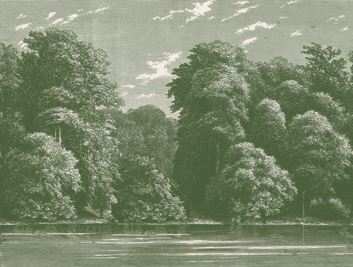 Spring Season, Green Mural Wallpaper - pure wallpaper artwork