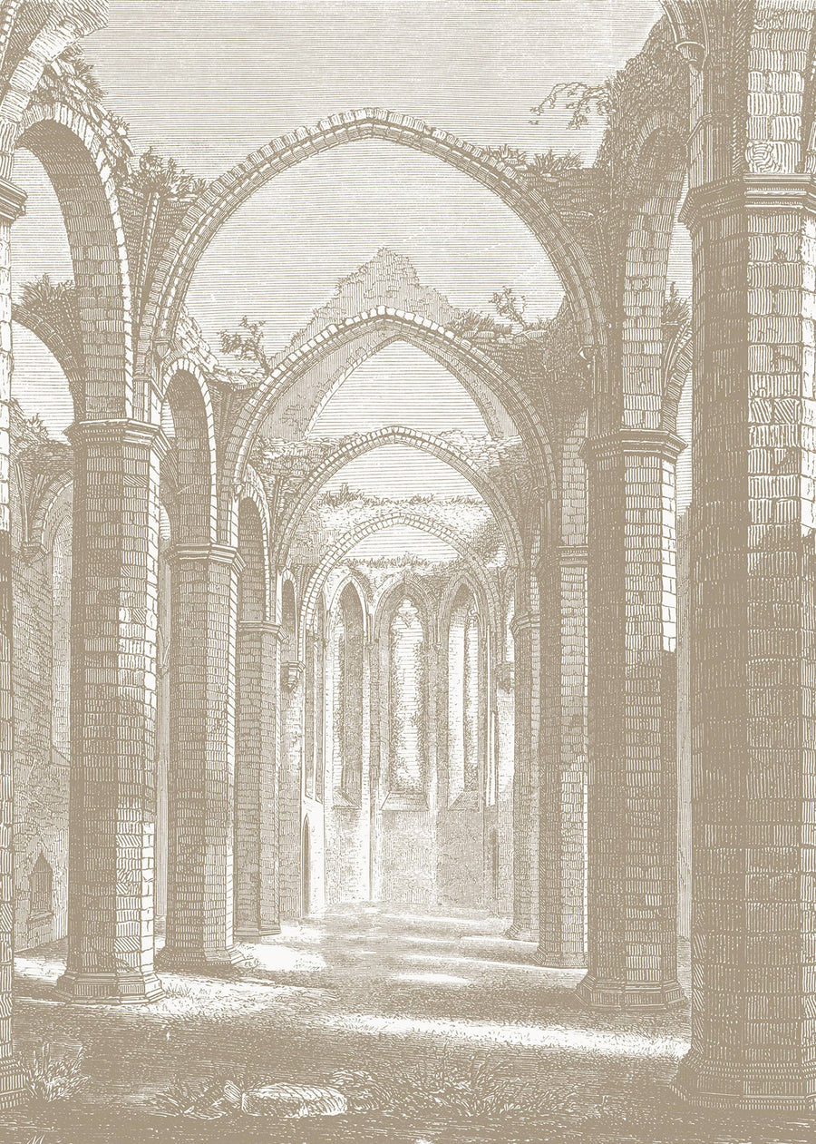 Gothic Arches, Sand Mural Wallpaper