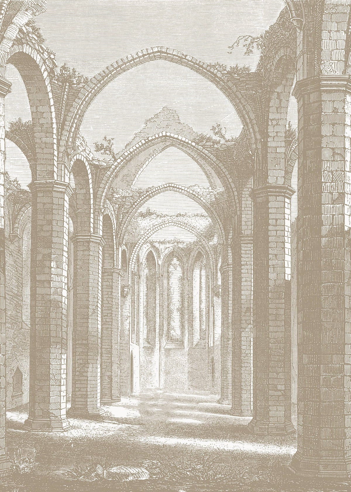 Gothic Arches, Sand Mural Wallpaper - pure wallpaper artwork