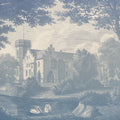 Swan Pond, Blue Mural Wallpaper - pure wallpaper artwork