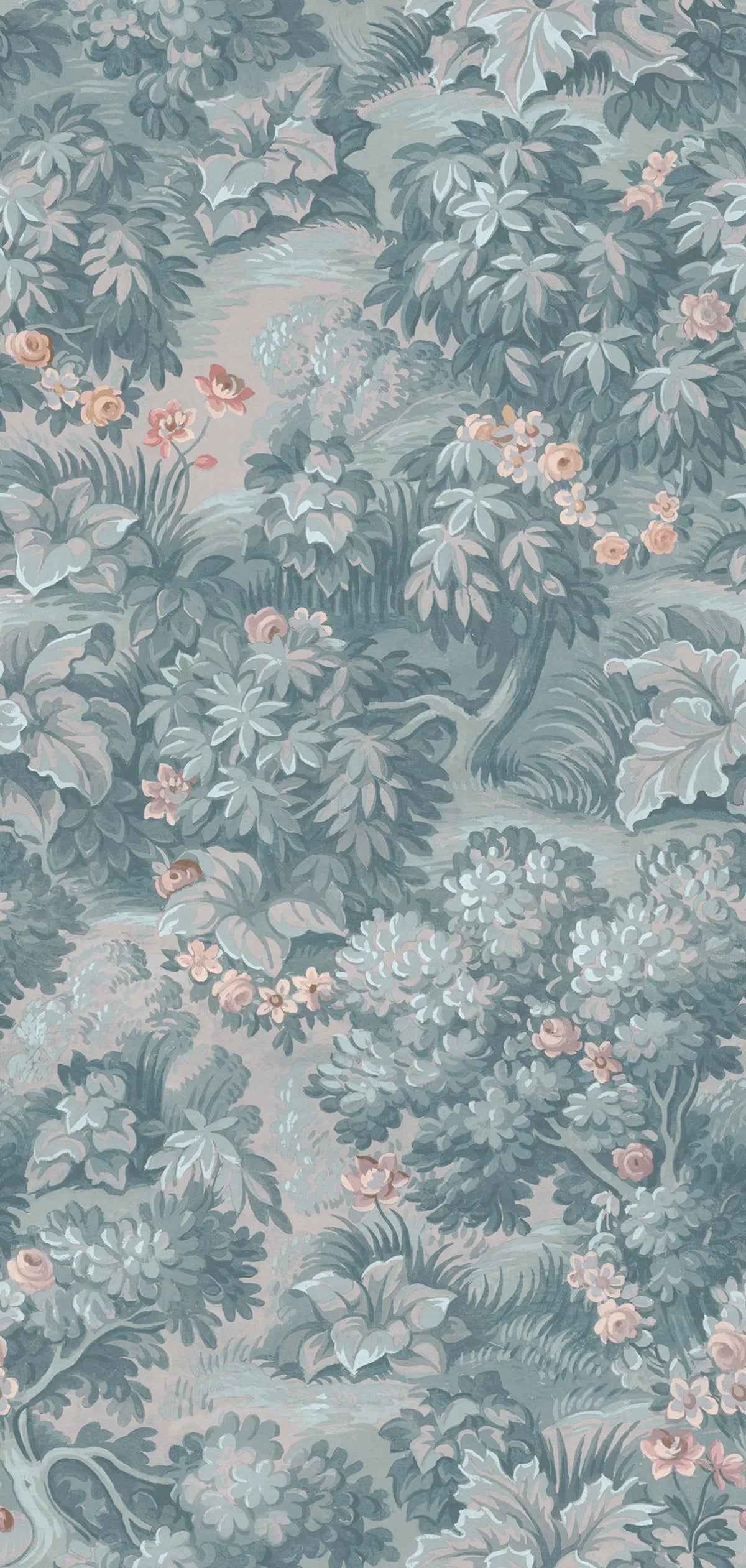 The Path, Lightblue Mural Wallpaper - pure wallpaper artwork