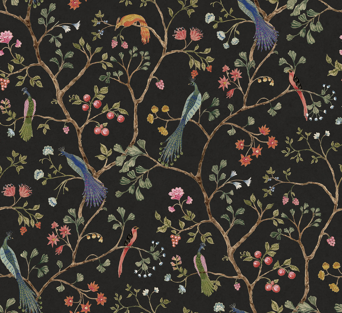 Songbirds, Midnight Mural Wallpaper - pure wallpaper artwork