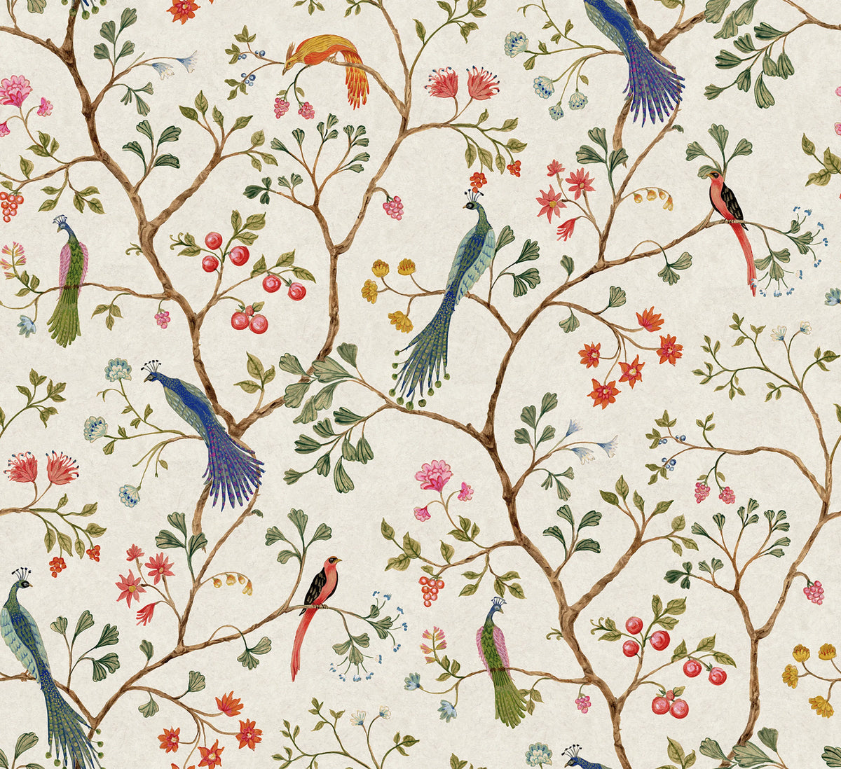 Songbirds, Pearl Mural Wallpaper - pure wallpaper artwork