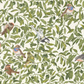 Backwood Birds, White Mural Wallpaper - pure wallpaper artwork