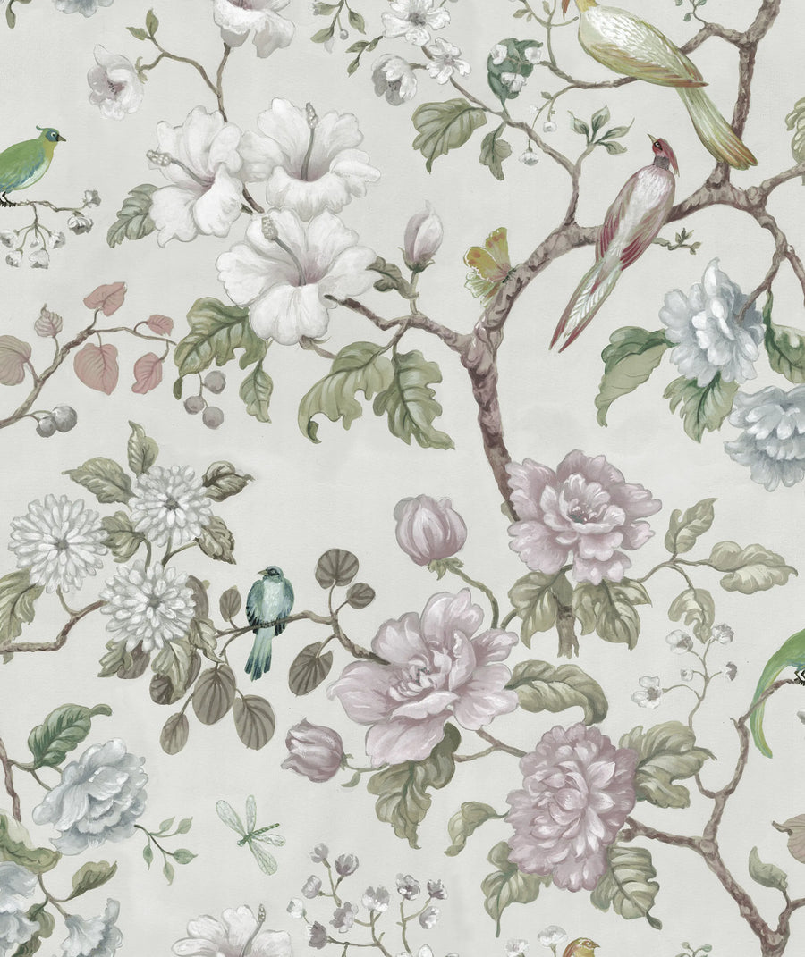 Petit Flora, Pearl Mural Wallpaper
