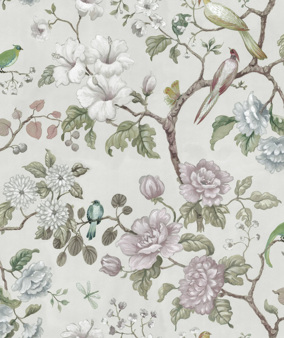 Petit Flora, Pearl Mural Wallpaper - pure wallpaper artwork