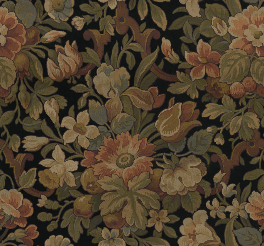 Vintage Garden, Ivory Mural Wallpaper