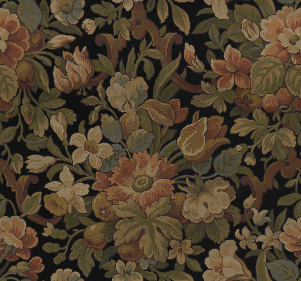 Vintage Garden, Ivory Mural Wallpaper - pure wallpaper artwork