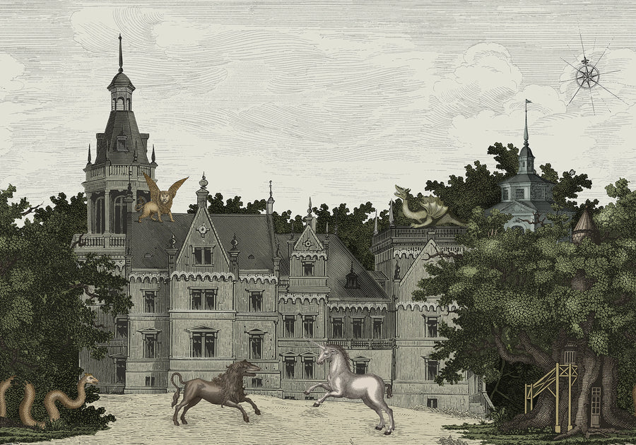 Fairyland, Vintage Mural Wallpaper