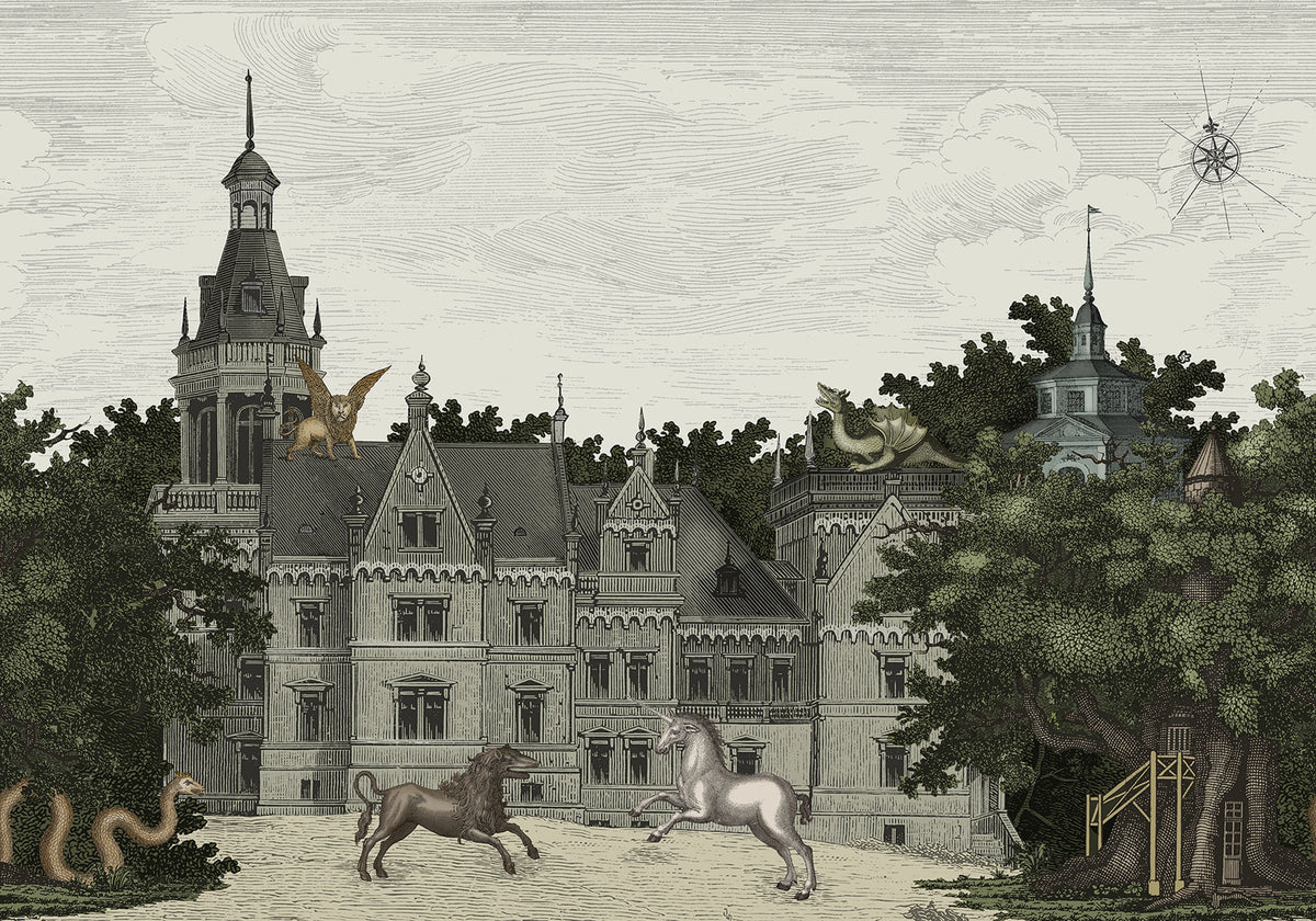 Fairyland, Vintage Mural Wallpaper - pure wallpaper artwork