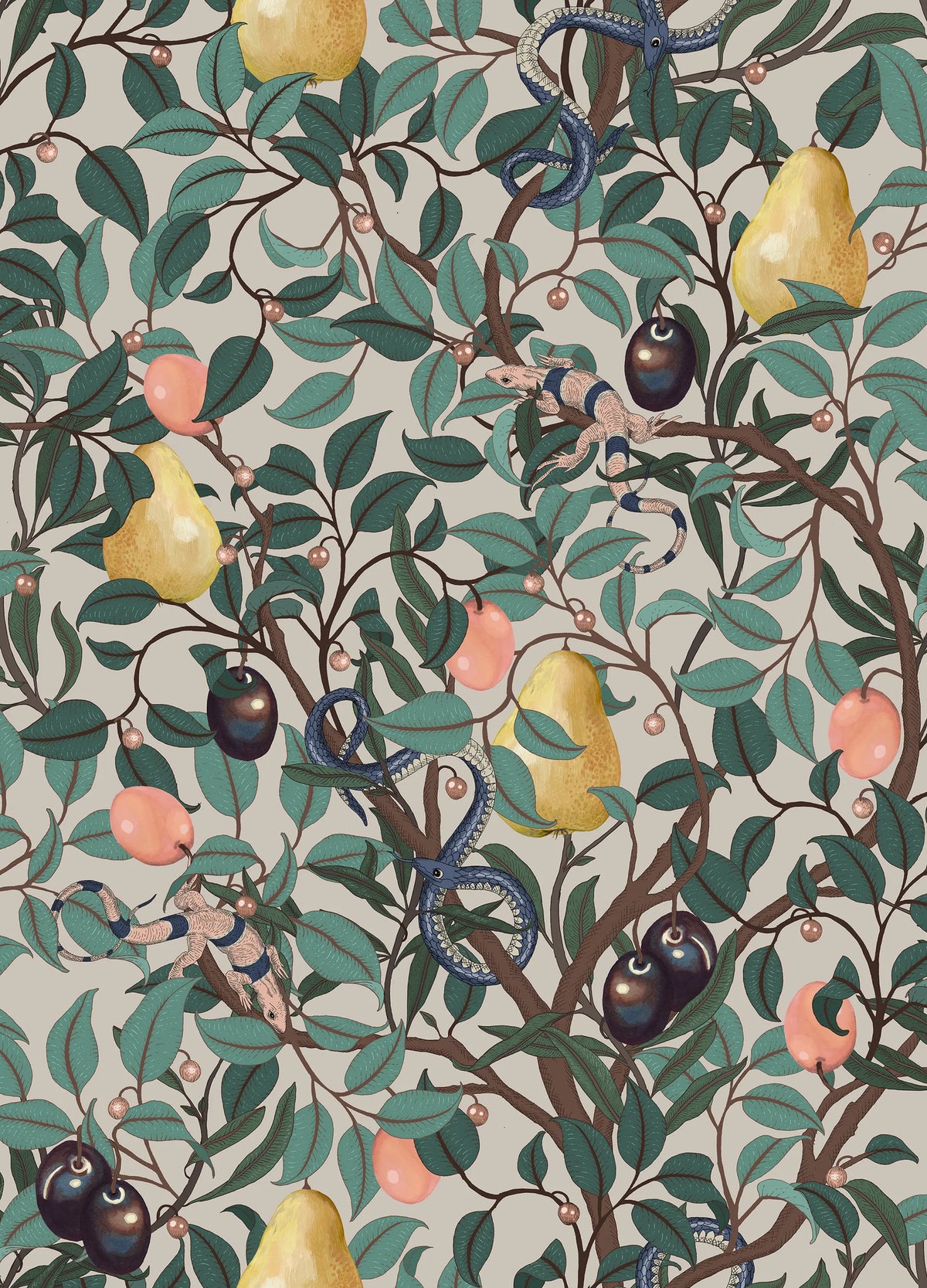 Fruit Garden, Colorful Mural Wallpaper - pure wallpaper artwork